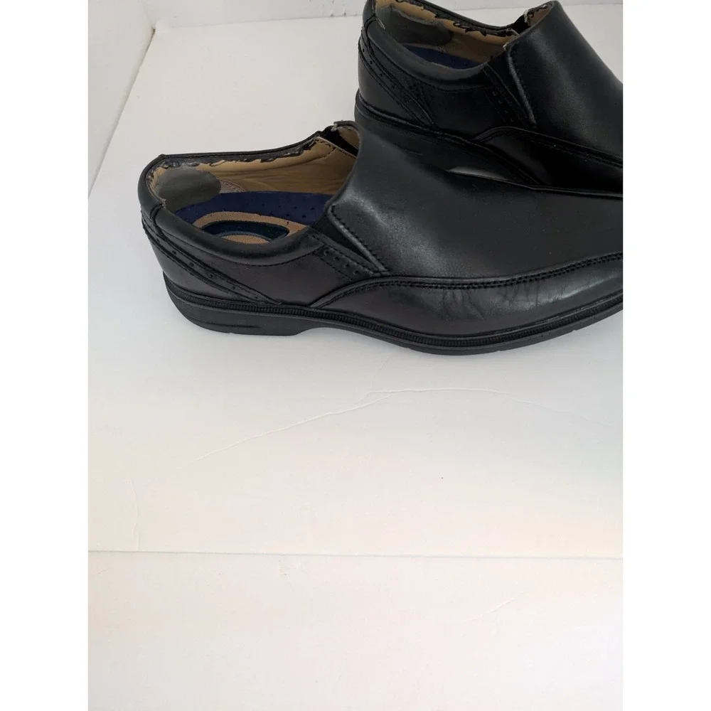 Men's Nunn Bush Bleeker Street Slip-On Black Comfort Gel Insole 8.5M